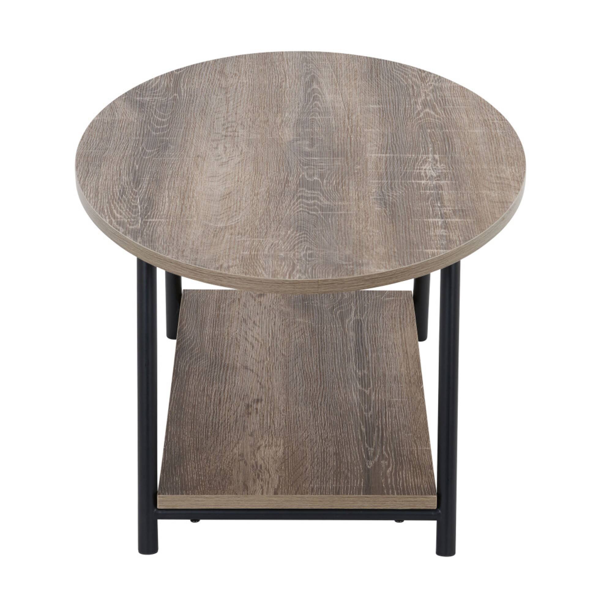 Household Essentials 39" Jamestown Oval Coffee Table